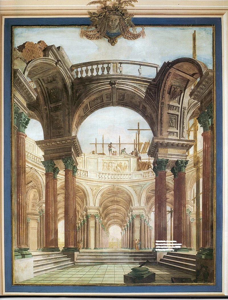 Palazzo Mantica - La ricostruzione del tempio di Gerusalemme, Udine